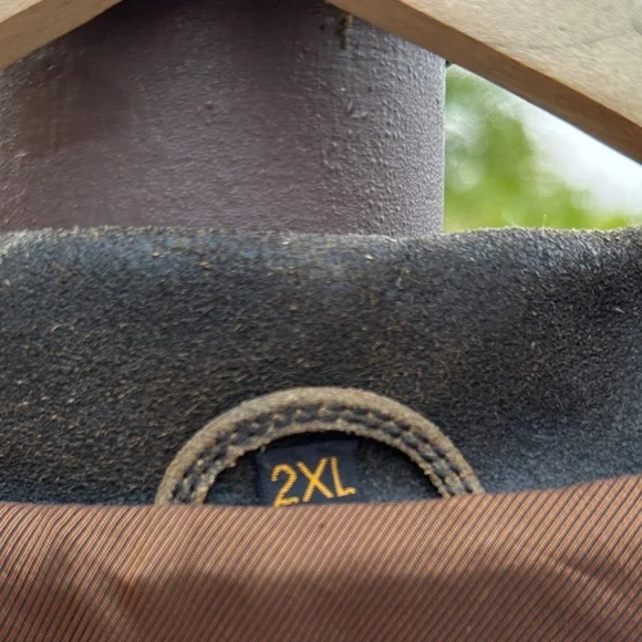 Harley-Davidson Vintage Distressed Brown with Black trim Leather Bomber Jacket - Picture 12 of 16